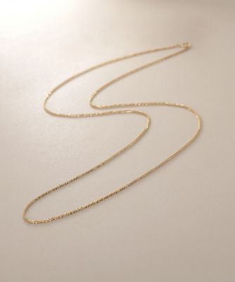 Ｋ１０クリスクロスチェーン　ネックレス（６０ｃｍ）（２００２４２４９２０）