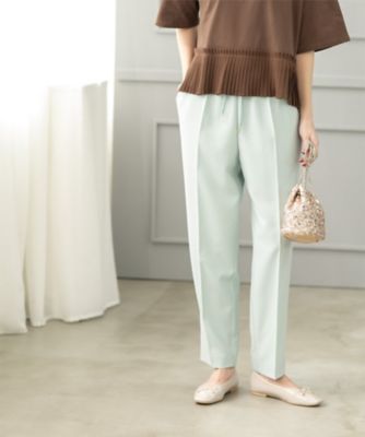 【SALE】OPAQUE.CLIP (Women)/オペークドットクリップ 《SS-LLsize》美脚ストレッチイージーテーパードパンツ【洗濯機洗い可/防シワ】(2002424964) アオ090 パンツ・ズボン【三越伊勢丹/公式】