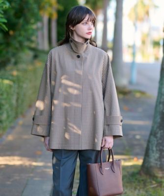 2WAY】Aラインチェックアウター（2002425501