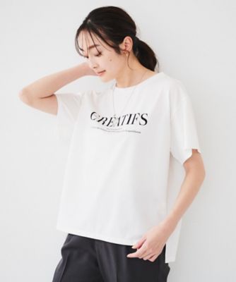 UNTITLED (Women)/アンタイトル ロゴTシャツ(2002425557)