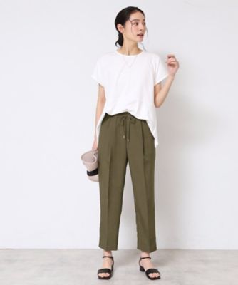 美品♡Rene パールテーパードパンツ(ウエストゴム) 楽天市場】テーパードパンツ トールサイズ レディース 高身長