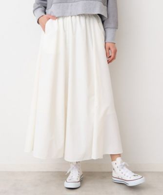 ウエストゴム・洗える】タックギャザースカート（S～L