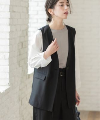 希少・極美品■オペークドクリップ キャリーマン スーツ セットアップ ノーカラー OPAQUE.CLIP（オペークドットクリップ）の「◇CARREMANツイード
