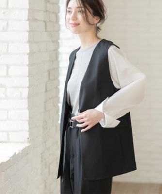 OPAQUE.CLIP Carremanノーカラー パンツ セットアップ L OPAQUE.CLIP Carremanノーカラー パンツ セットアップ L OPAQUE