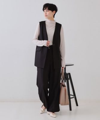 美品⭐︎TONAL トーナル セットアップスーツ ノーカラー 洗濯可 38 ② TONAL トーナル ノーカラー セットアップ ジャケット 38 スーツ