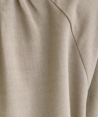軽やかに羽織る　リネンライクノーカラーブルゾン（２００２４２６７０２）