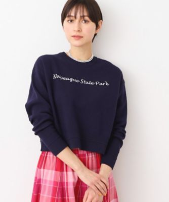 【洗える】クロップド丈ロゴジャカードニット（Ｓ～Ｌ）（２００２４２７０７０）
