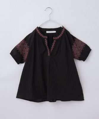 ＜THE SHOP TK (Baby&Kids)＞【１２０－１５０】刺繍チュニックブラウス（２００２４２７１１４）