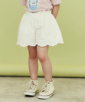 THE SHOP TK (Baby&Kids)/ザ ショップ ティーケー (キッズ） 【120-150】スカラップレースキュロットパンツ(2002427116)