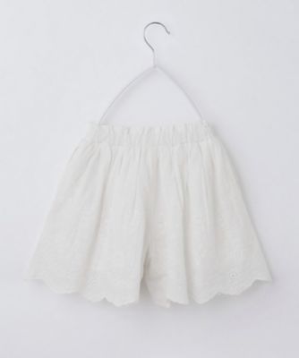 120－150】スカラップレースキュロットパンツ