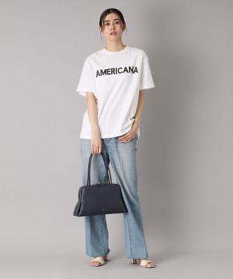 【新品】Americana アメリカーナ　ロゴTシャツ　半袖　グレー AMERICANA｜アメリカーナのTシャツ/カットソー（グレー/灰色系