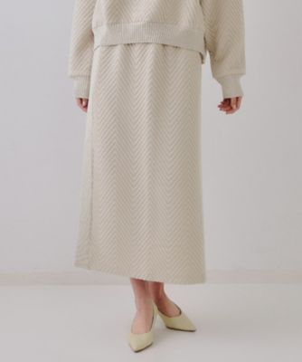 【SALE】OPAQUE.CLIP (Women)/オペークドットクリップ キルトジャカードナロースカート/セットアップ対応(2002427326) ベージュ051 ロングスカート【三越伊勢丹/公式】