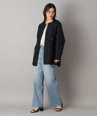 FACETASM ファセッタズム ノーカラーパイピングブルゾン
