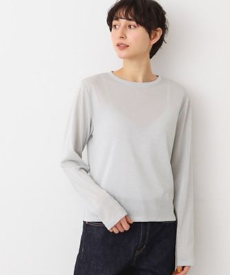 ＜Dessin (Women)＞【洗える】シアーカットソー（２００２４２７３３９）