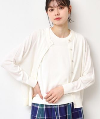 ＜Dessin (Women)＞【洗える】アンサンブルカーディガン（Ｓ～Ｌ）（２００２４２７３５６）
