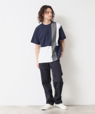 【洗える】ブロック切り替えＴシャツ（２００２４２７４０３）