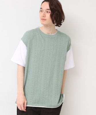 【洗える】ベストレイヤードライクＴシャツ（２００２４２７４３９）