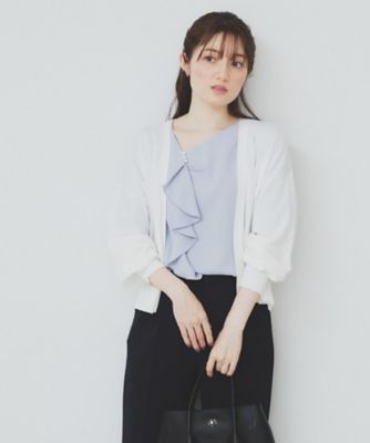 ＜index (Women)＞《６色展開》リラクシーショートカーディガン【洗濯機洗い可／接触冷感／抗ピル】（２００２４２７４７０）