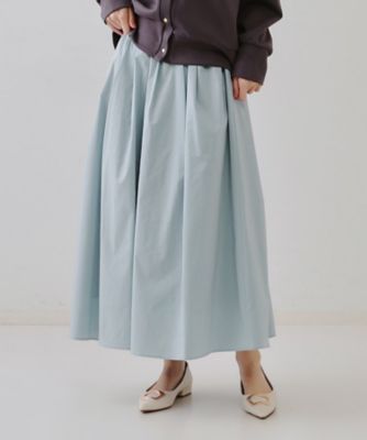 【SALE】OPAQUE.CLIP (Women)/オペークドットクリップ イージータックギャザースカート(2002427564) アオ090 ロングスカート【三越伊勢丹/公式】