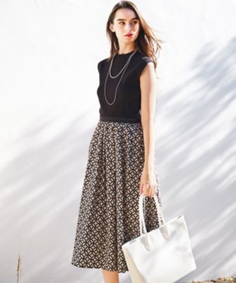 ＜DRESSTERIOR (Women)＞【洗える】オーバーラップサークルフレンチスリーブワンピ（２００２４２８００９）