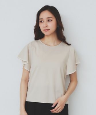 【洗える】ハイエンド フレアスリーブ Tシャツ 洗える】ハイエンド フレアスリーブ Tシャツ