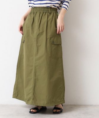 【SALE】Dessin (Women)/デッサン スピンドル付カーゴスカート(2002428092) カーキ027 ロングスカート【三越伊勢丹/公式】