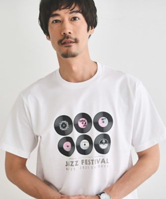 TAKEO KIKUCHI (Men)/タケオキクチ レコードプリント　天竺　Ｔシャツ（２００２４２８７０９）