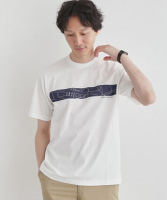 TAKEO KIKUCHI (Men)/タケオキクチ バープリントポンチTシャツ(2002428710)