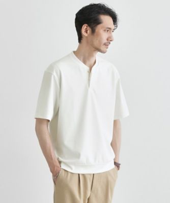 ＜TAKEO KIKUCHI (Men)＞キーネック　カットソー（２００２４２８７２１）