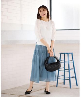 Sustainableプリーツティアードスカート SNIDEL スカート Sustainableプリーツティアードスカート