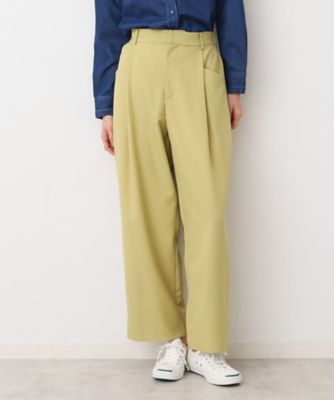 【洗える】タック入りワイドパンツ（Ｓ～Ｌ）（２００２４２９１９２）