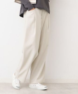 【洗える】タック入りワイドパンツ（Ｓ～Ｌ）（２００２４２９１９２）