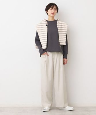 【洗える】タック入りワイドパンツ（Ｓ～Ｌ）（２００２４２９１９２）