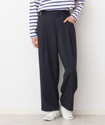 【洗える】タック入りワイドパンツ（Ｓ～Ｌ）（２００２４２９１９２）