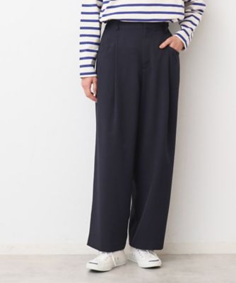 【洗える】タック入りワイドパンツ（Ｓ～Ｌ）（２００２４２９１９２）
