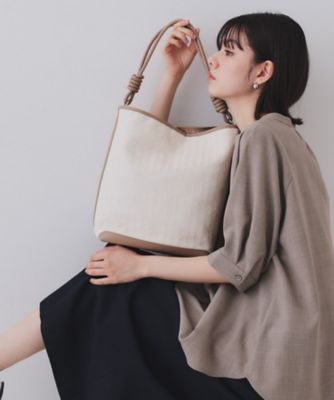 【SALE】OPAQUE.CLIP (Women)/オペークドットクリップ 合成皮革コンビデザインバイカラーワンショルダーバッグ(2002429255) チャ542 ハンドバッグ【三越伊勢丹/公式】