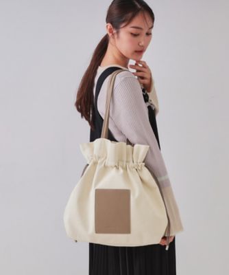 A4サイズ対応】巾着ドロストーリングトートバッグ