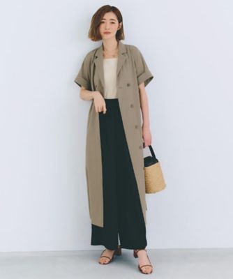 雑誌掲載】シーズレスで使えるトレンチライク2WAYワンピース