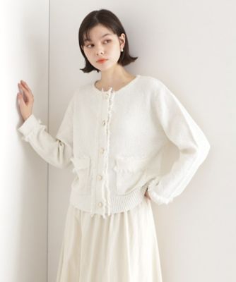 THE SHOP TK (Women)/ザショップティーケー 【通勤/新生活】ノーカラーカーディガン/洗える(2002429469)