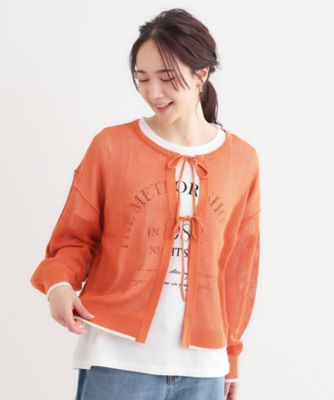 S－LL／2点セット】前後2WAYで着られるメッシュニット＋