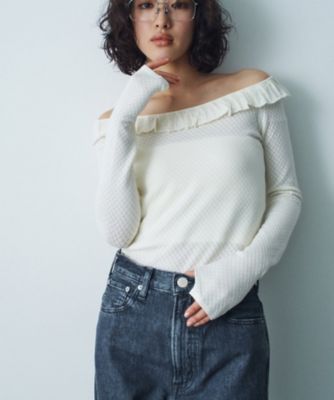 ＜CODE A (Women)＞ｆｒｉｌｌ　ｌａｃｅ　ｋｎｉｔ　ｐｕｌｌｏｖｅｒ（２００２４２９９８４）