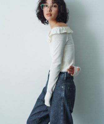 ｆｒｉｌｌ　ｌａｃｅ　ｋｎｉｔ　ｐｕｌｌｏｖｅｒ（２００２４２９９８４）