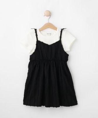 SHOO･LA･RUE (Baby&Kids)/シューラルー 【100-150cm/2点セット】ポコポコの表面感が魅力 楊柳キャミチュニック+Tシャツ(2002430092)
