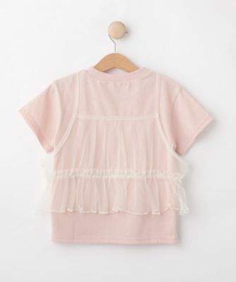 【１００－１２０ｃｍ】チュールキャミＴシャツ（２００２４３０２９６）