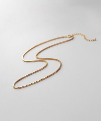 ＜COCOHNIK ONKITSCH (Women)＞シルバー　デザインチェーン　ベネチアンネックレスＳ（３８ｃｍ）　ＧＰ（２００２４３０６１３）