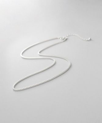 ＜COCOHNIK ONKITSCH (Women)＞シルバー　デザインチェーン　ベネチアンネックレスＳ（３８ｃｍ）（２００２４３０６１４）