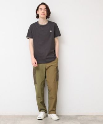 ＦＲＥＤ　ＰＥＲＲＹ（フレッドペリー）Ｔｗｉｎ　Ｔｉｐｐｅｄ　Ｔ－Ｓｈｉｒｔ（２００２４３０７８１）