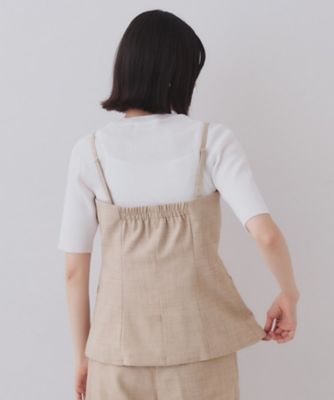 メランジビスチェ風ジレ／セットアップ対応可【洗濯機洗い可】（２００２４３０９３９）