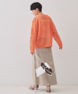 フワラー柄シアーメッシュニット【洗濯機洗い可】（２００２４３０９５１）