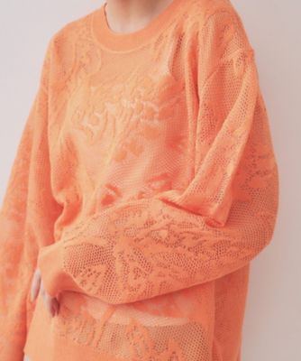 フワラー柄シアーメッシュニット【洗濯機洗い可】（２００２４３０９５１）